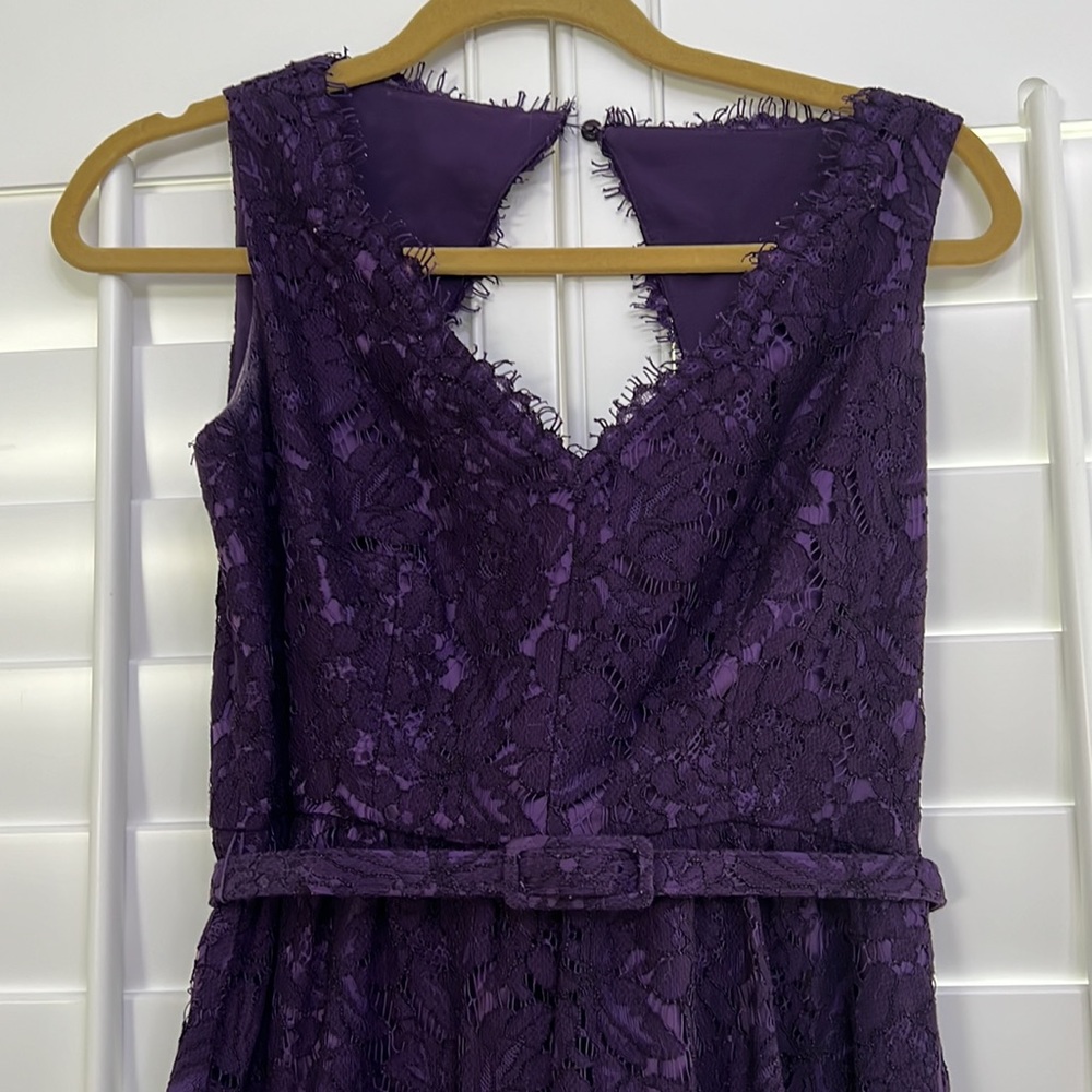 Purple lace dress
